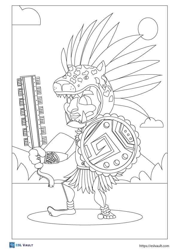 Free pdf aztec coloring pages rcoloring