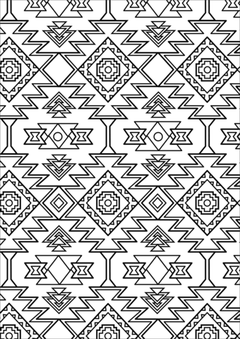 Aztec pattern coloring pages abstract coloring pages coloring pages to print