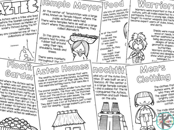 Free printable aztec coloring pages for kids