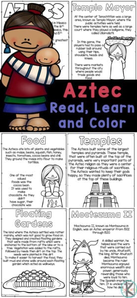 Free printable aztec coloring pages for kids