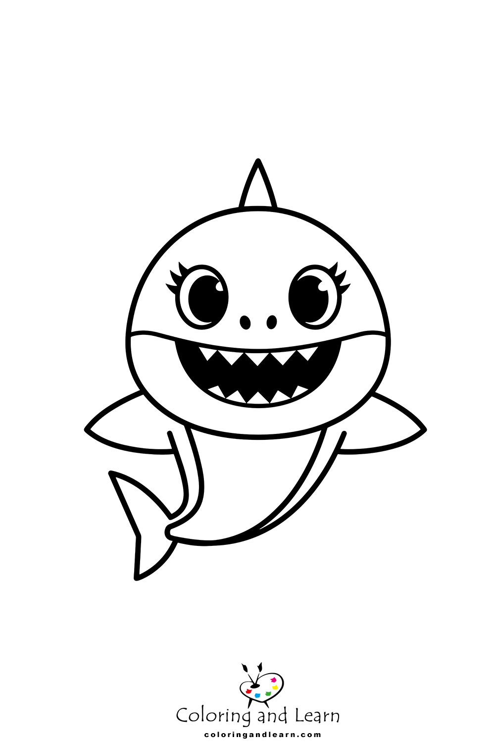 Pinkfong baby shark coloring pages