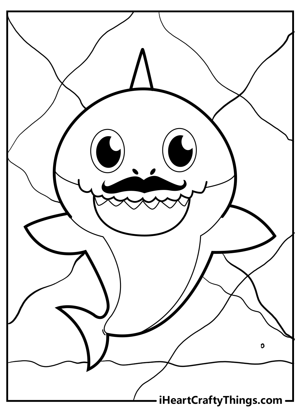 Printable baby shark coloring pages updated