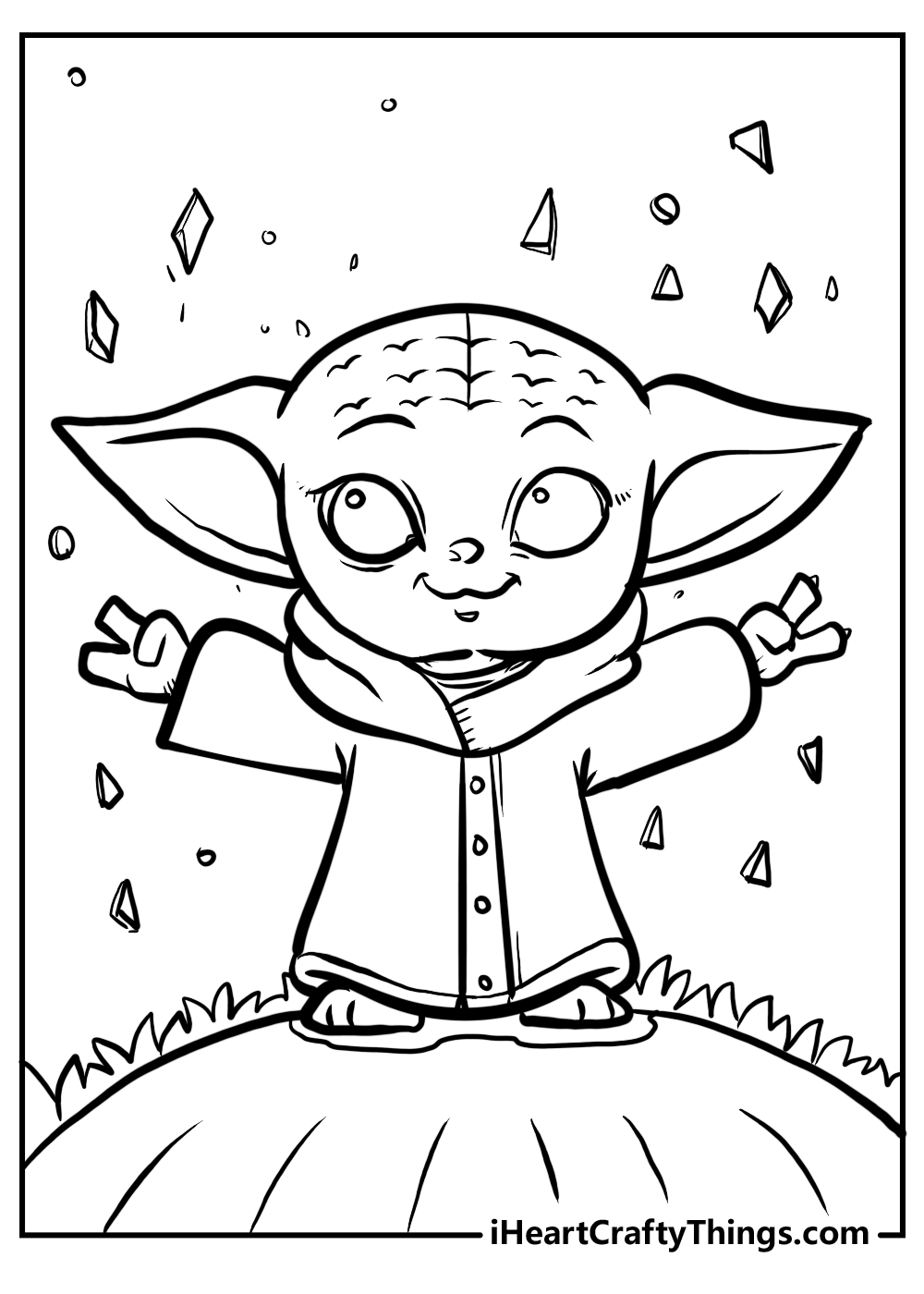 Printable baby yoda coloring pages updated