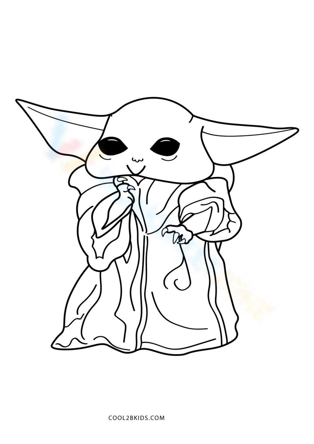 Happy baby yoda worksheet
