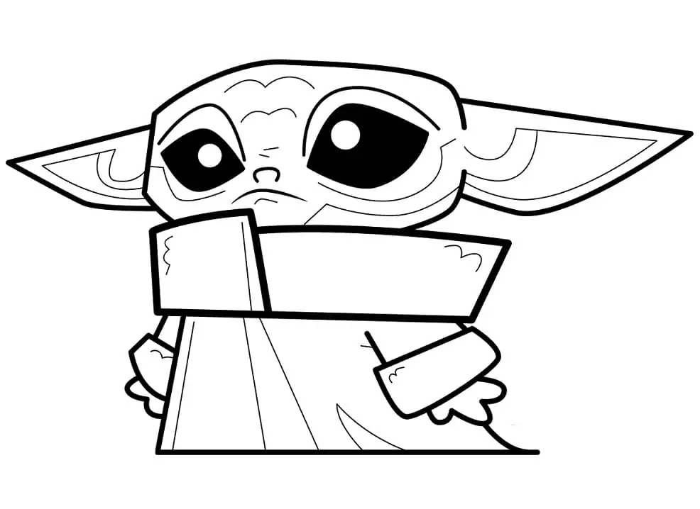 Baby yoda malvorlagen