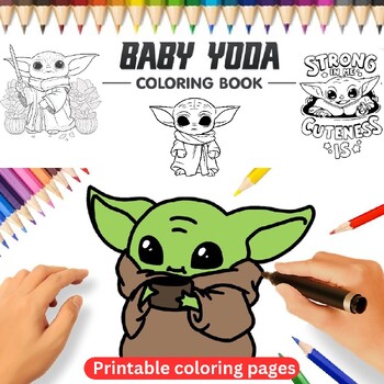 Baby yoda coloring pages