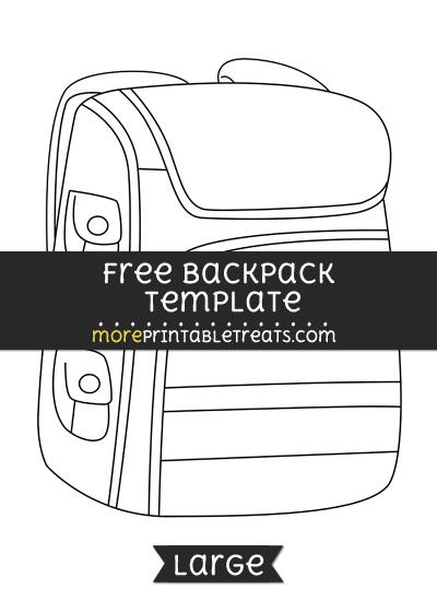 Free backpack template
