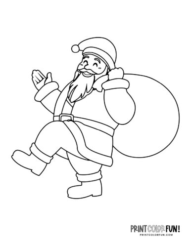Cute santa claus coloring pages for craft learning fun plus twas the night before christmas at