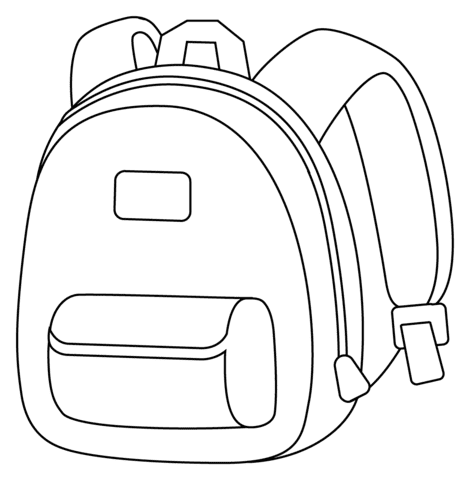 Backpack coloring pages printable for free download