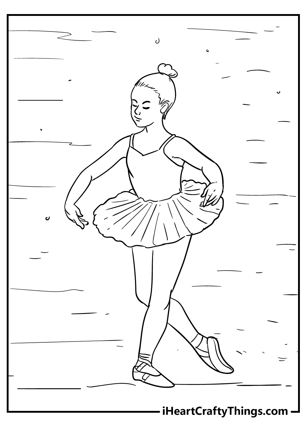 Ballet coloring pages free printables
