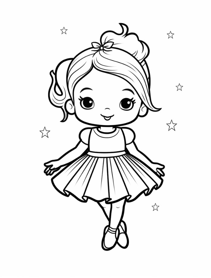Ballerina coloring pages hue therapy