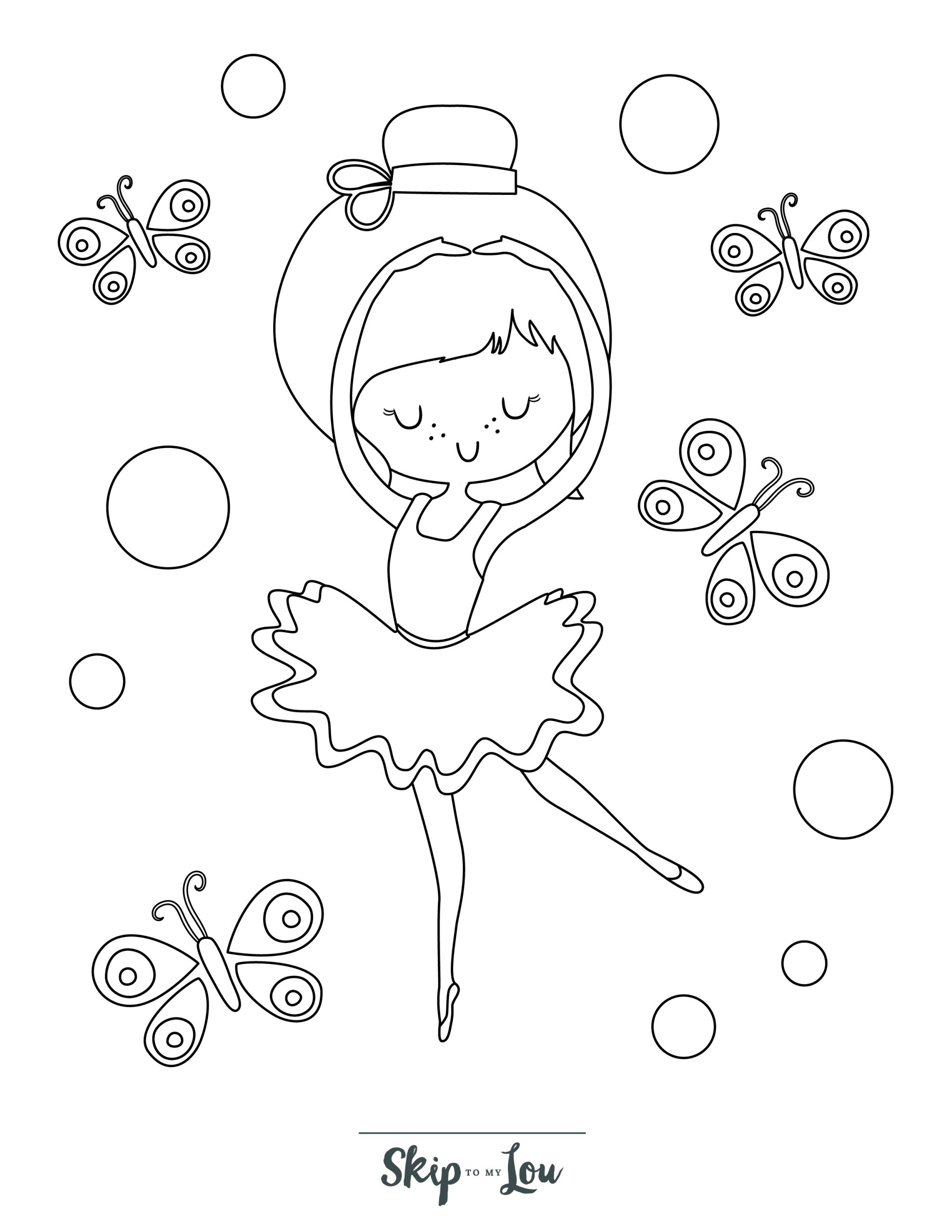 Ballerina coloring pages