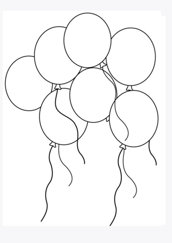 Coloring pages free printable balloon coloring page for kids