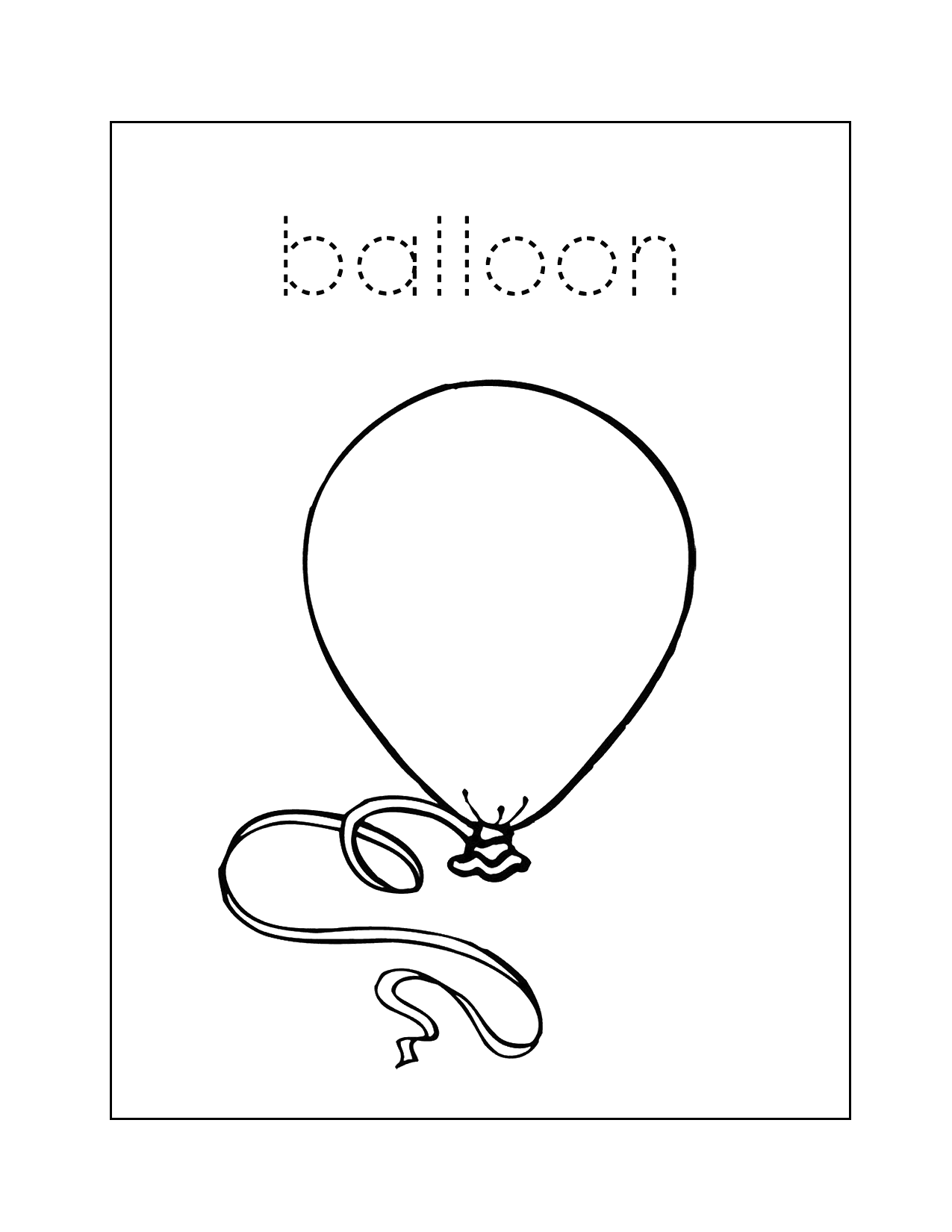 Balloons pages â printable pages