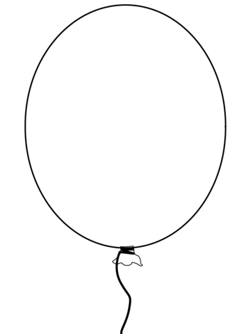 Balloon coloring page free printable coloring pages
