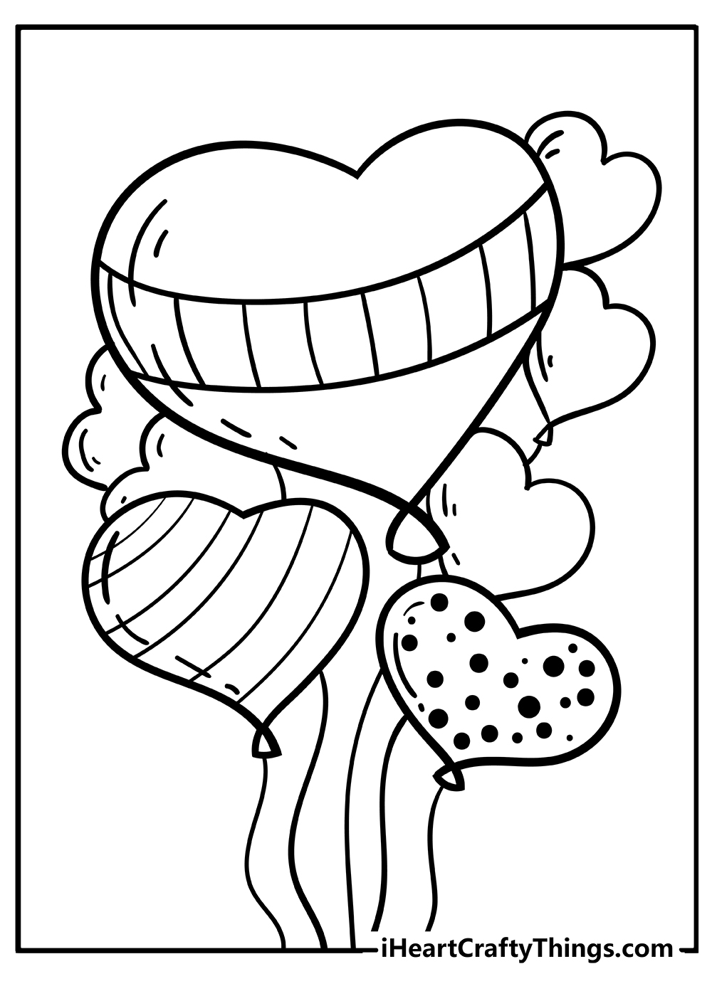 Balloons coloring pages free printables