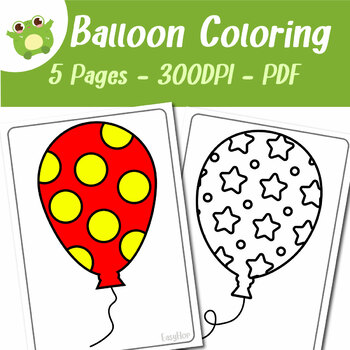 Balloon pattern set funny coloring pages pages for adults and children