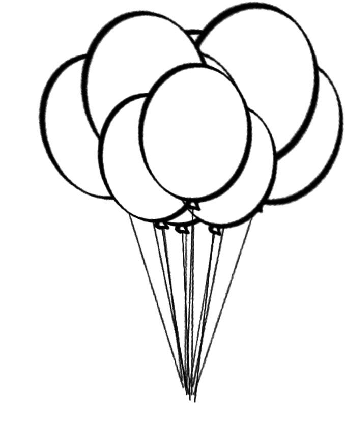 A collection of balloon coloring pages shape coloring pages coloring pages for kids coloring pages