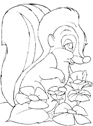 Bambi coloring page