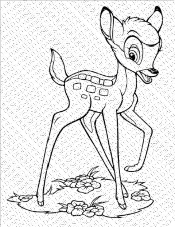 Bambi coloring pages