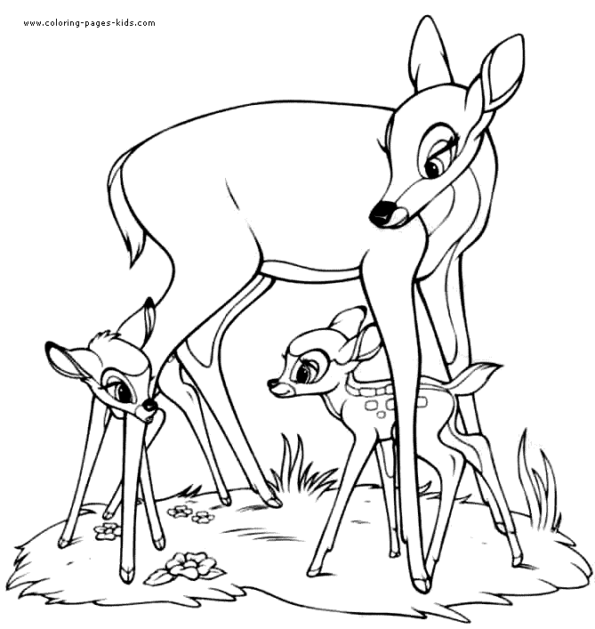Bambi coloring pages