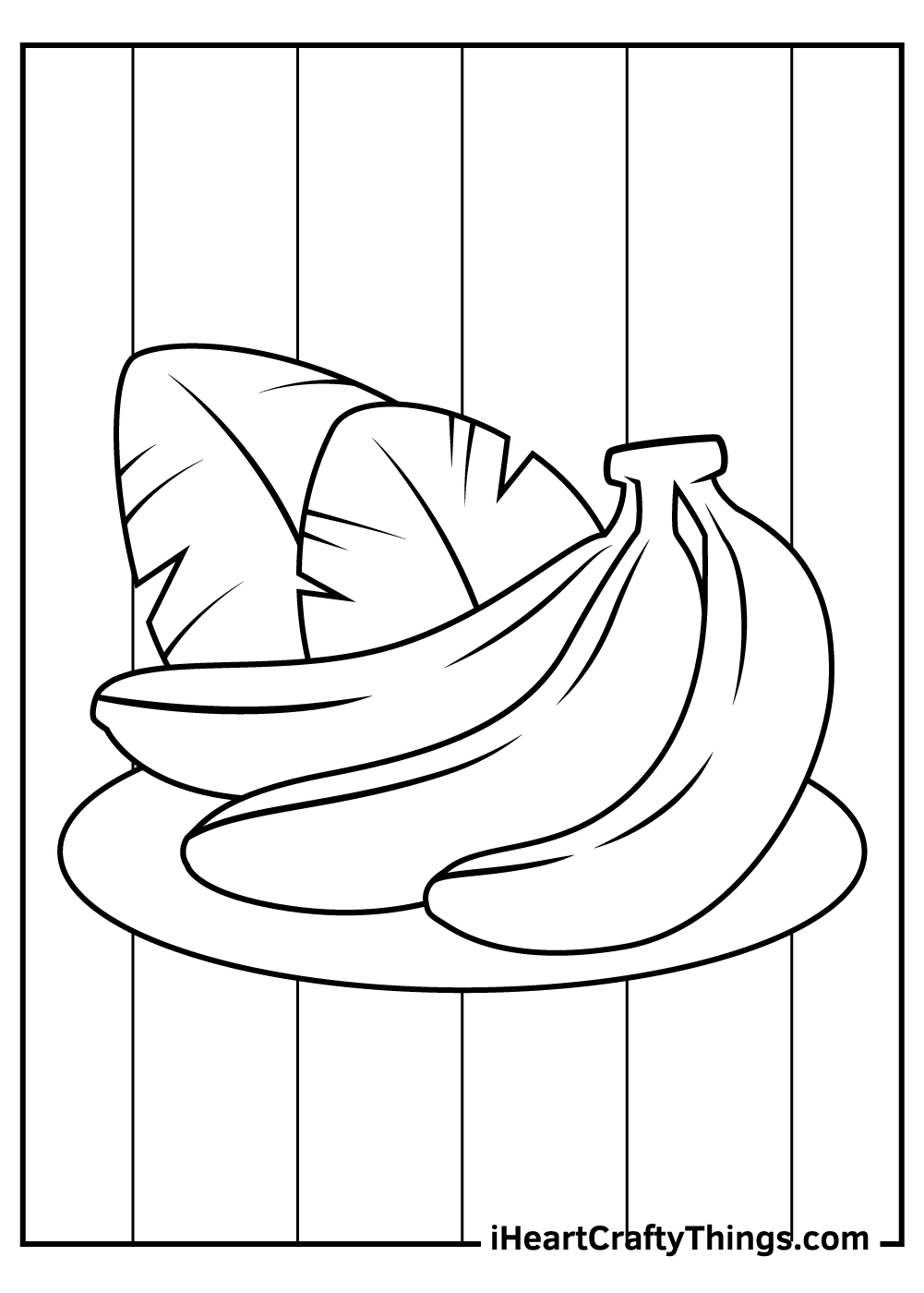Bananas coloring pages free printables