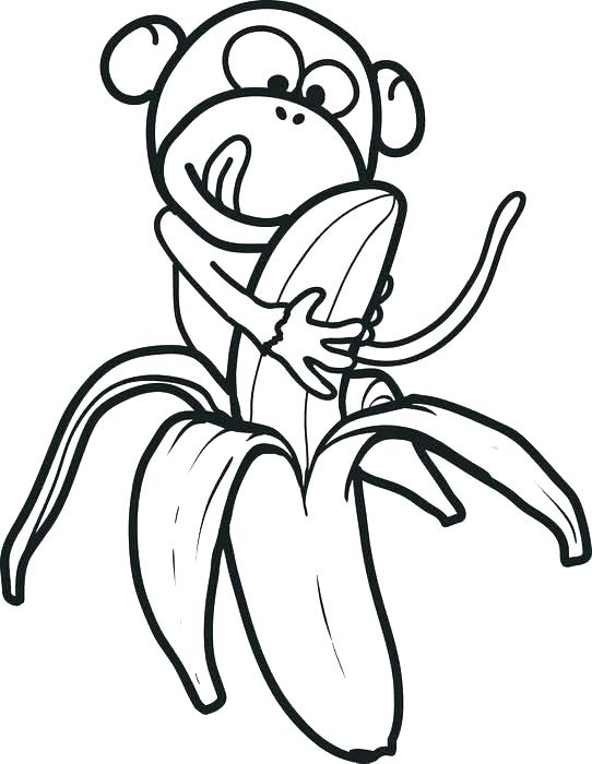 Banana coloring pages
