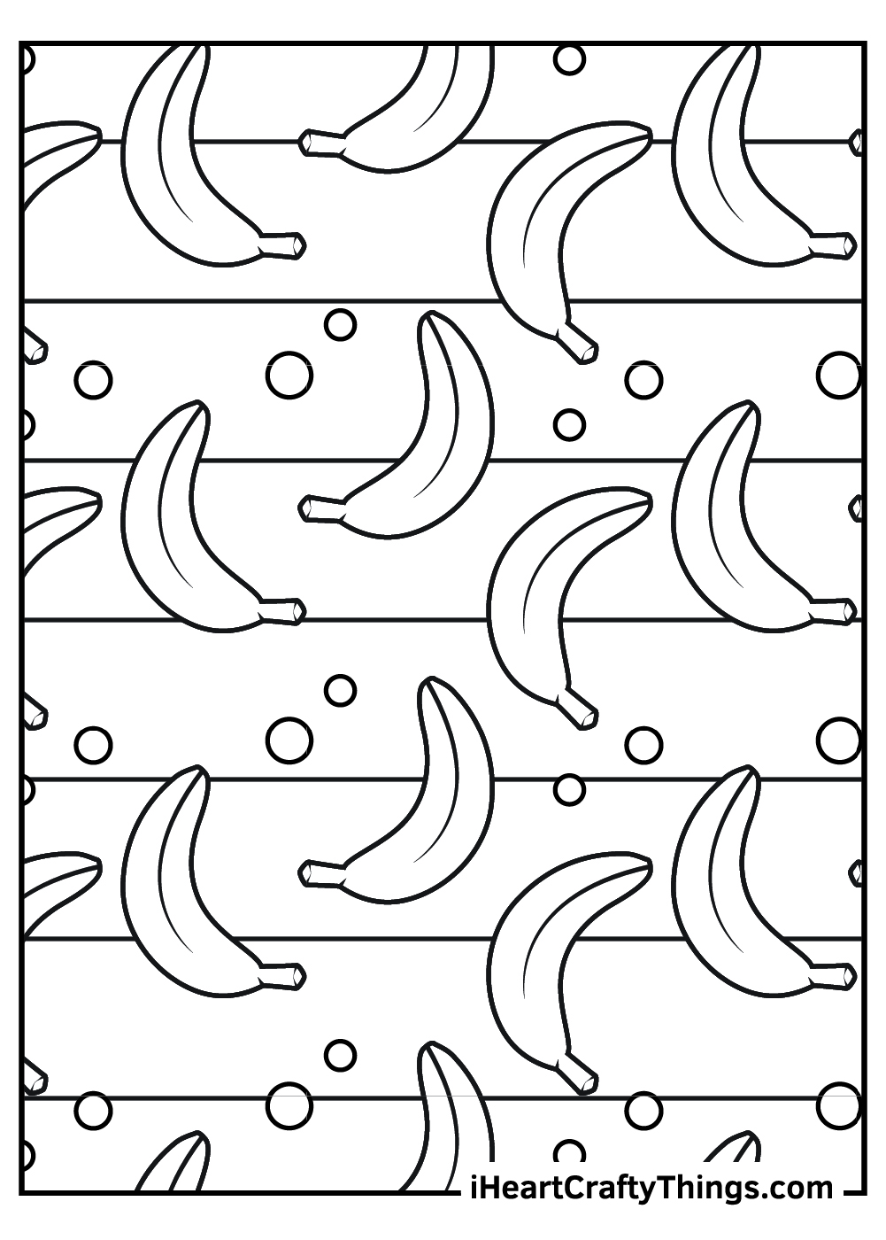 Bananas coloring pages free printables