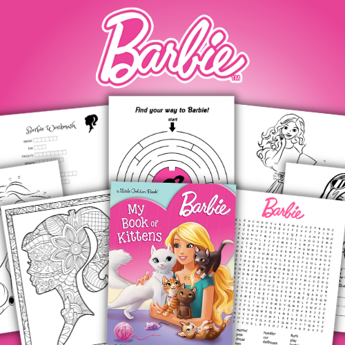 Barbie printable activity pack for kids made by teachers