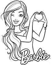 Barbie coloring pages for girls