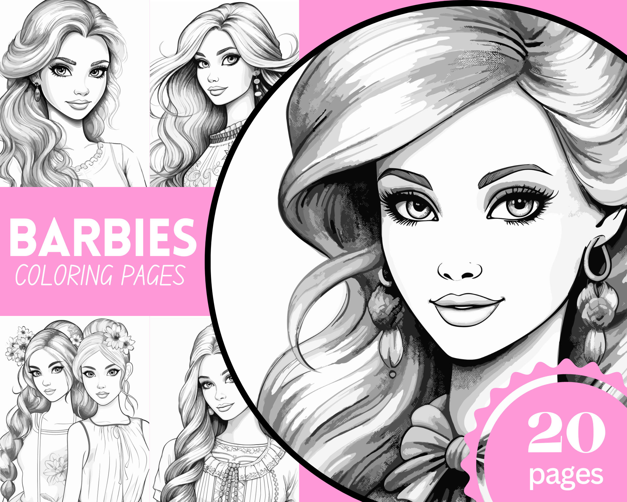 Barbie princess coloring book