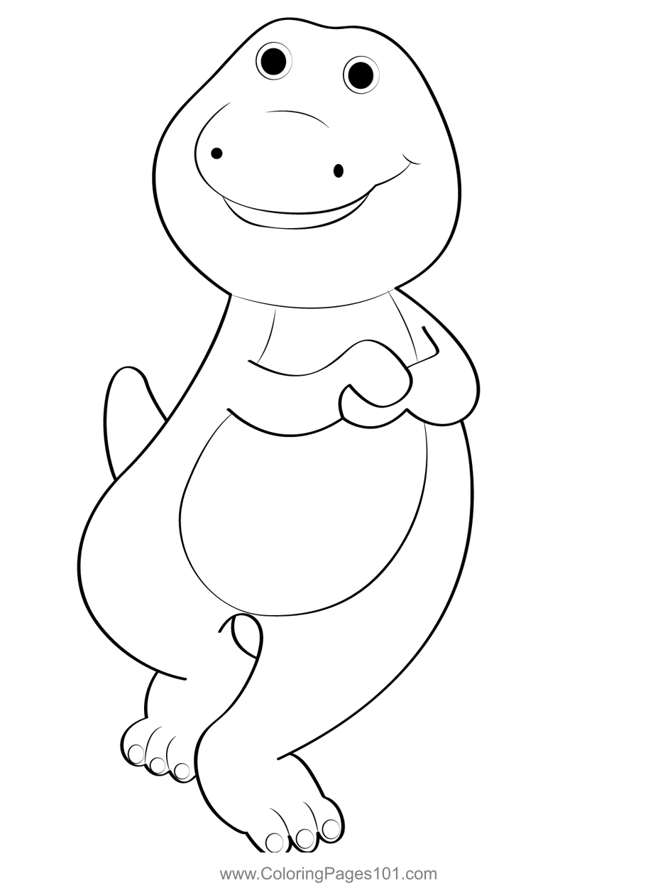 Walking barney coloring page barney friends coloring pages barney