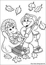 Barney and friends coloring pages on coloring