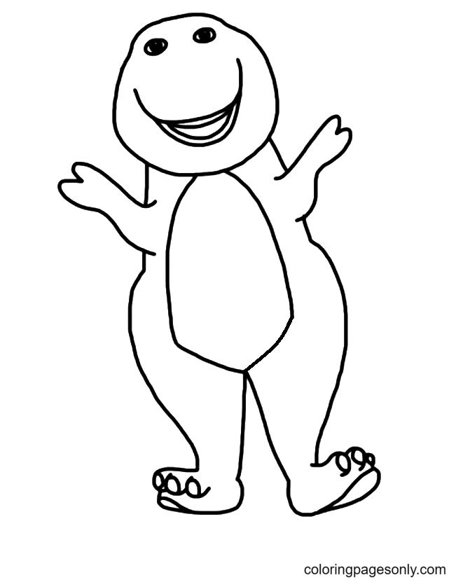 Barney and friends coloring pages printable for free download