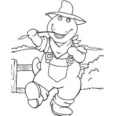 Top free printable barney coloring pages online