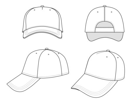 Baseball cap outline images â browse photos vectors and video
