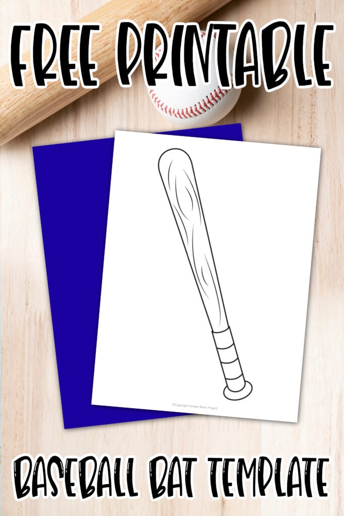 Free printable baseball bat template â simple mom project