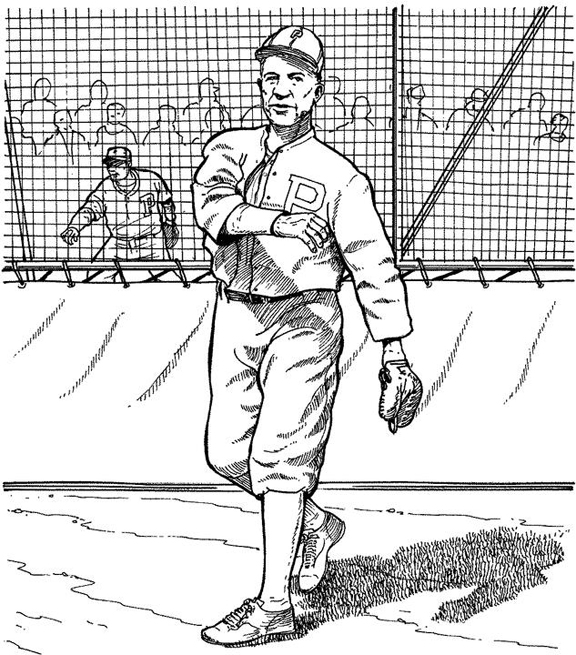 Bull pen baseball coloring page purple kitty