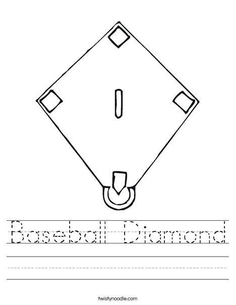 Baseball diamond worksheet