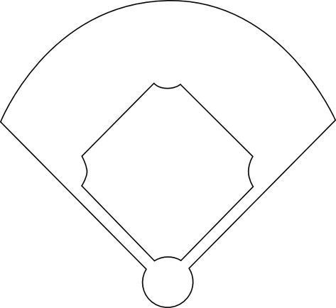 Baseball diamond template printable