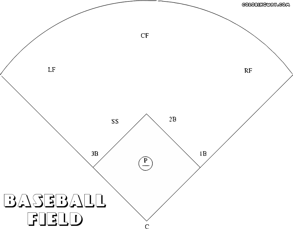 Baseball field coloring pages coloring pages to download and print