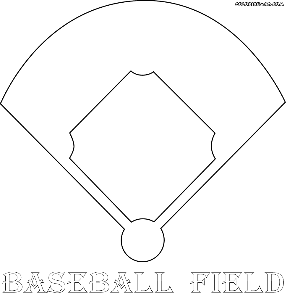 Baseball field coloring pages coloring pages to download and print