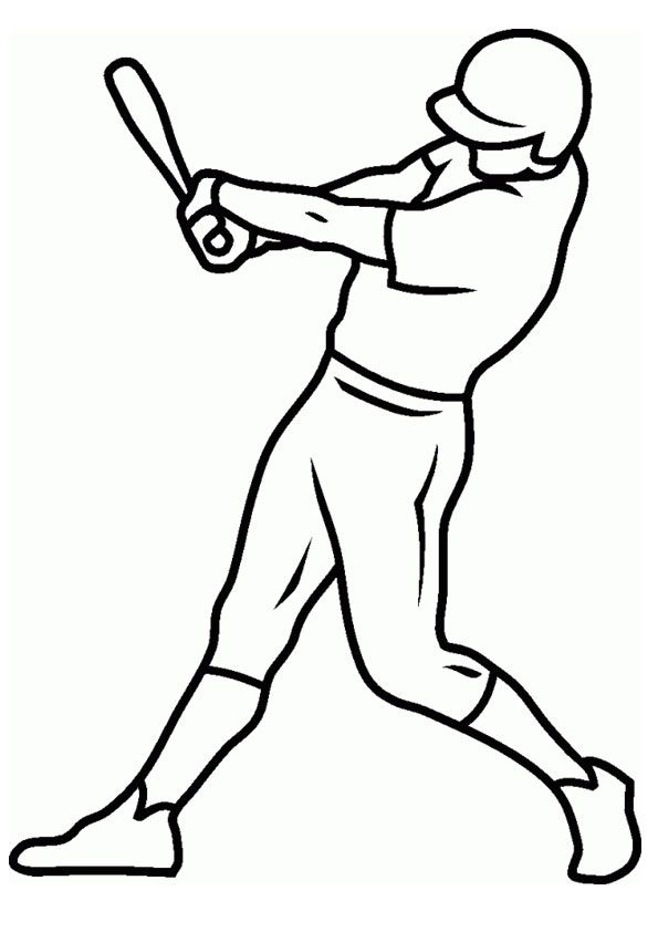 Baseball player playing coloring page sports coloring pages baseball coloring pages coloring pages for kids