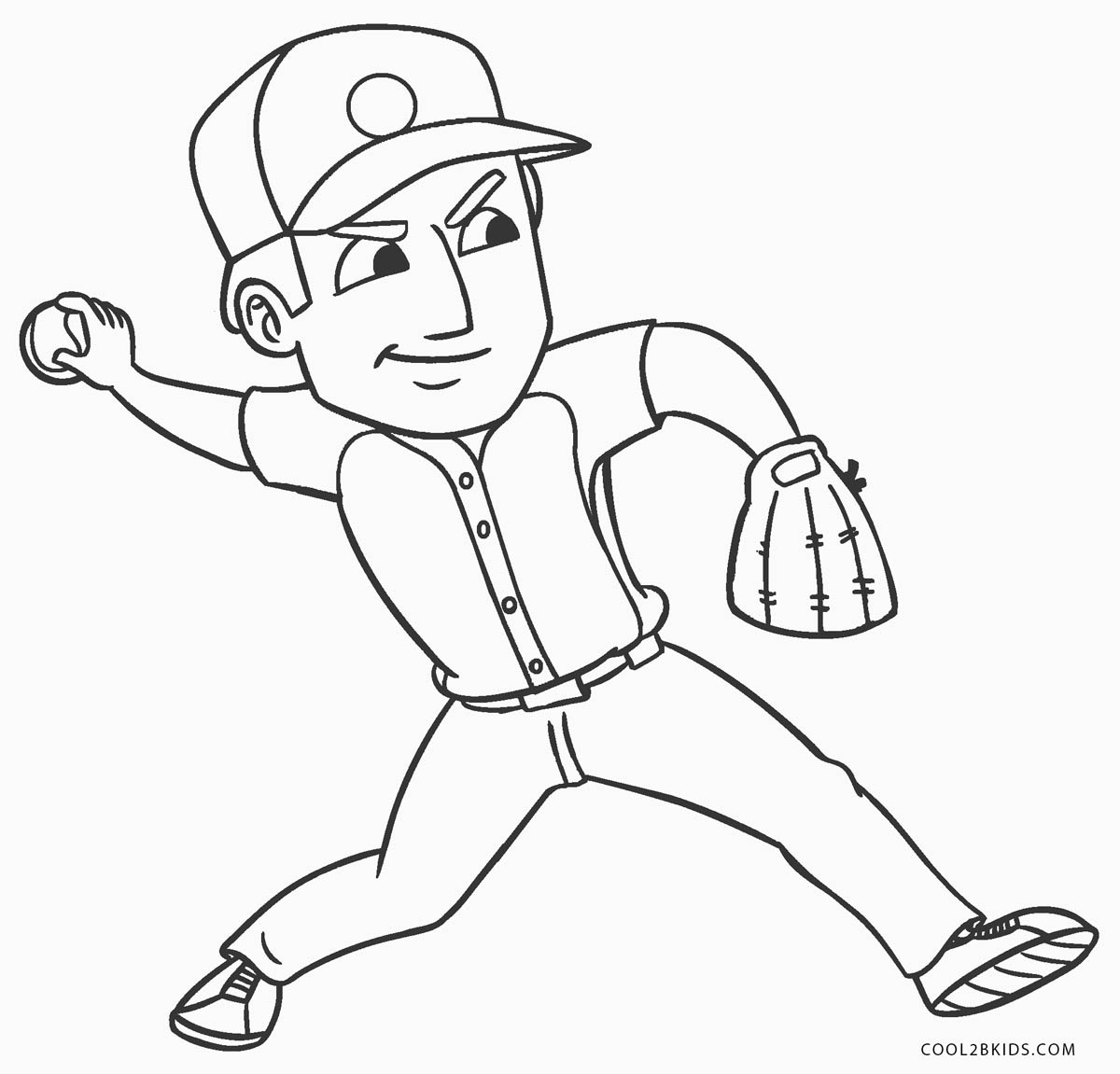 Free printable baseball coloring pages for kids