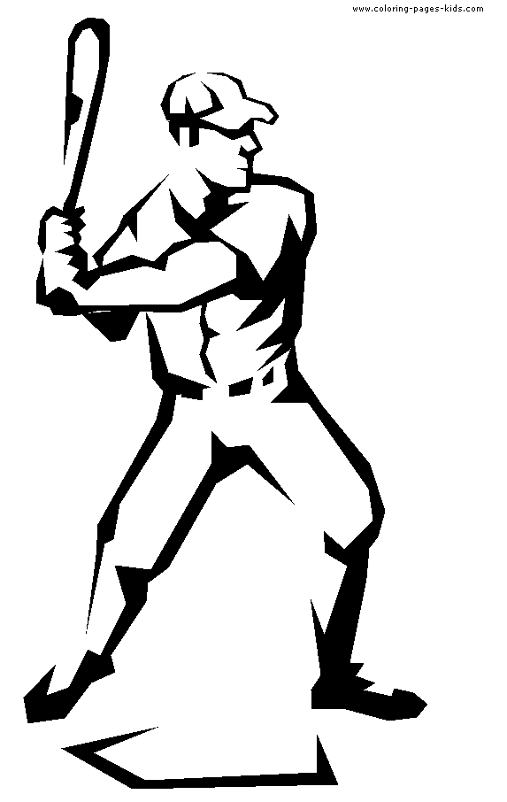 Baseball color page free printable coloring sheets for kids