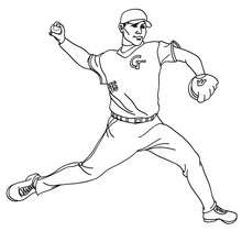 Baseball coloring pages