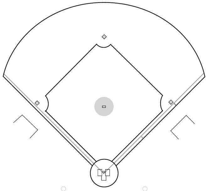 Printable baseball field coloring page