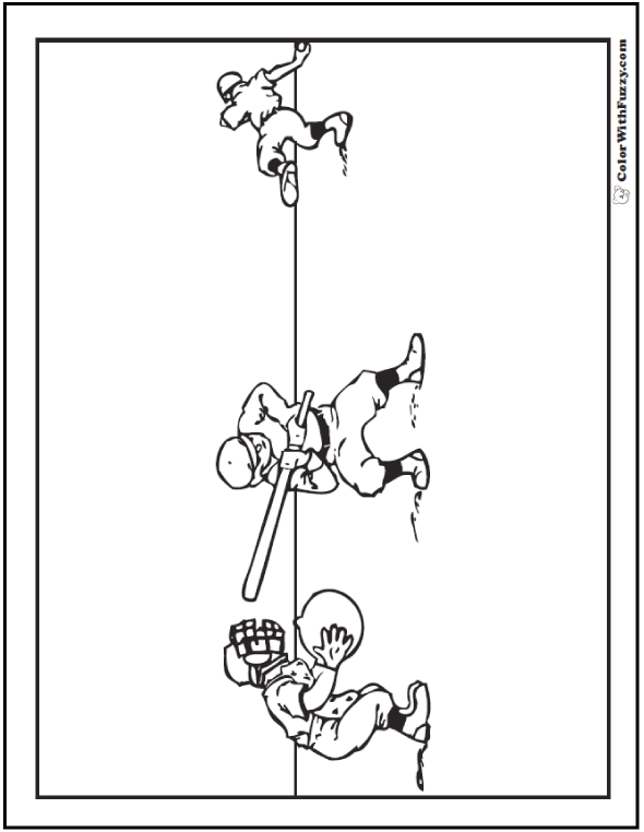 Baseball coloring pages â pitcher and batter sports coloring pages