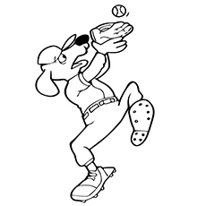 Top baseball coloring pages for toddlers