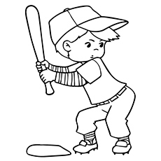 Top baseball coloring pages for toddlers